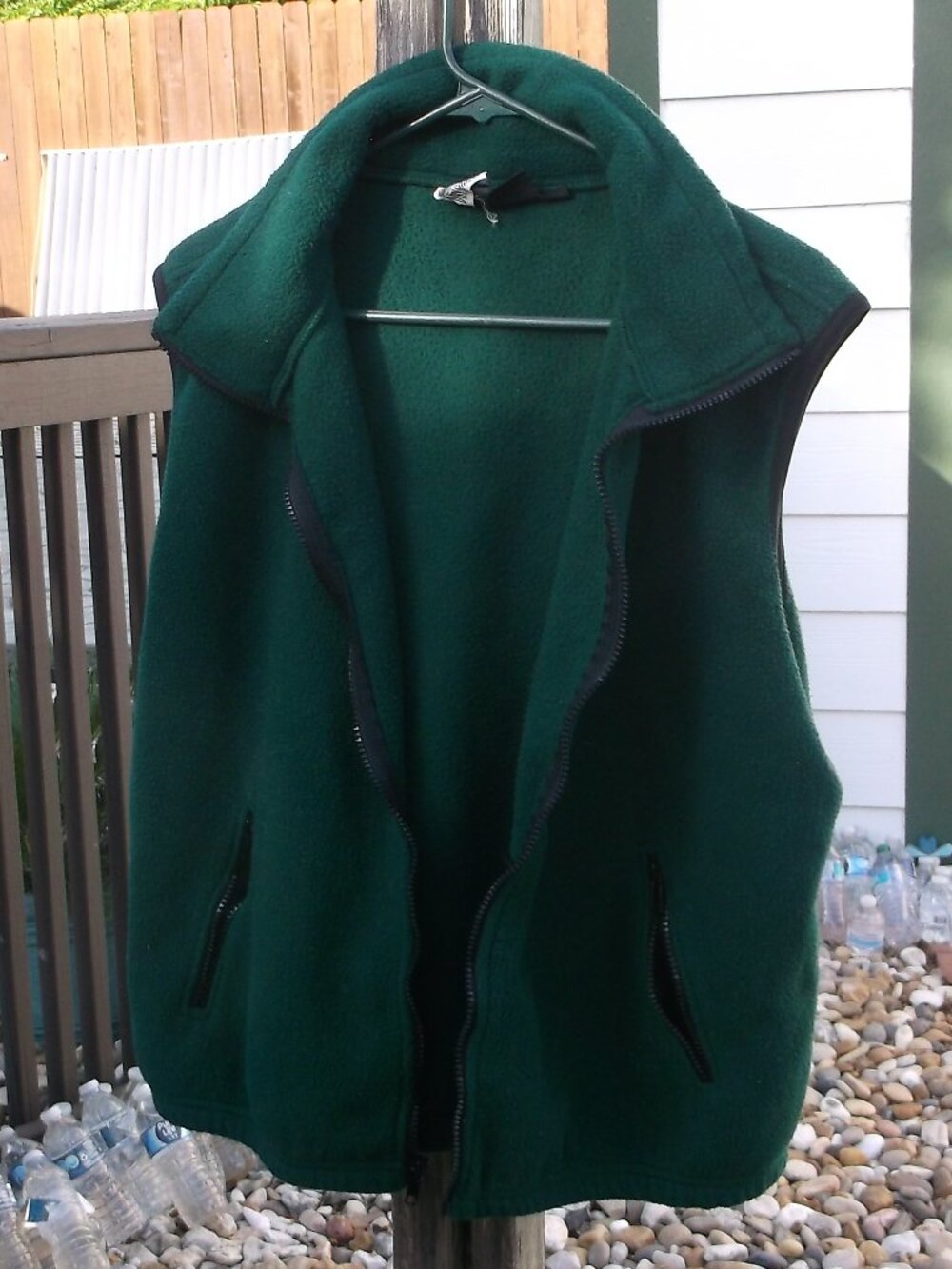 Boulder Dry Goods Green Fleece Zip Vest Men’s XL – Made in USA